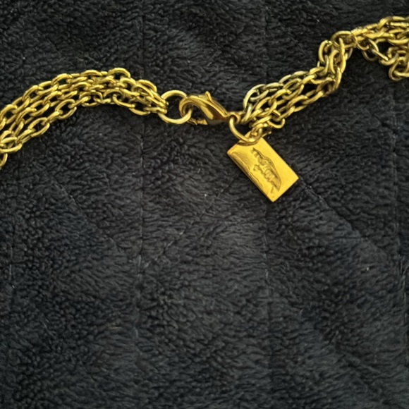 Lilly Pulitzer Necklace Fresh Catch Multi Strand Turquoise Gold Fish Charms - Picture 2 of 7